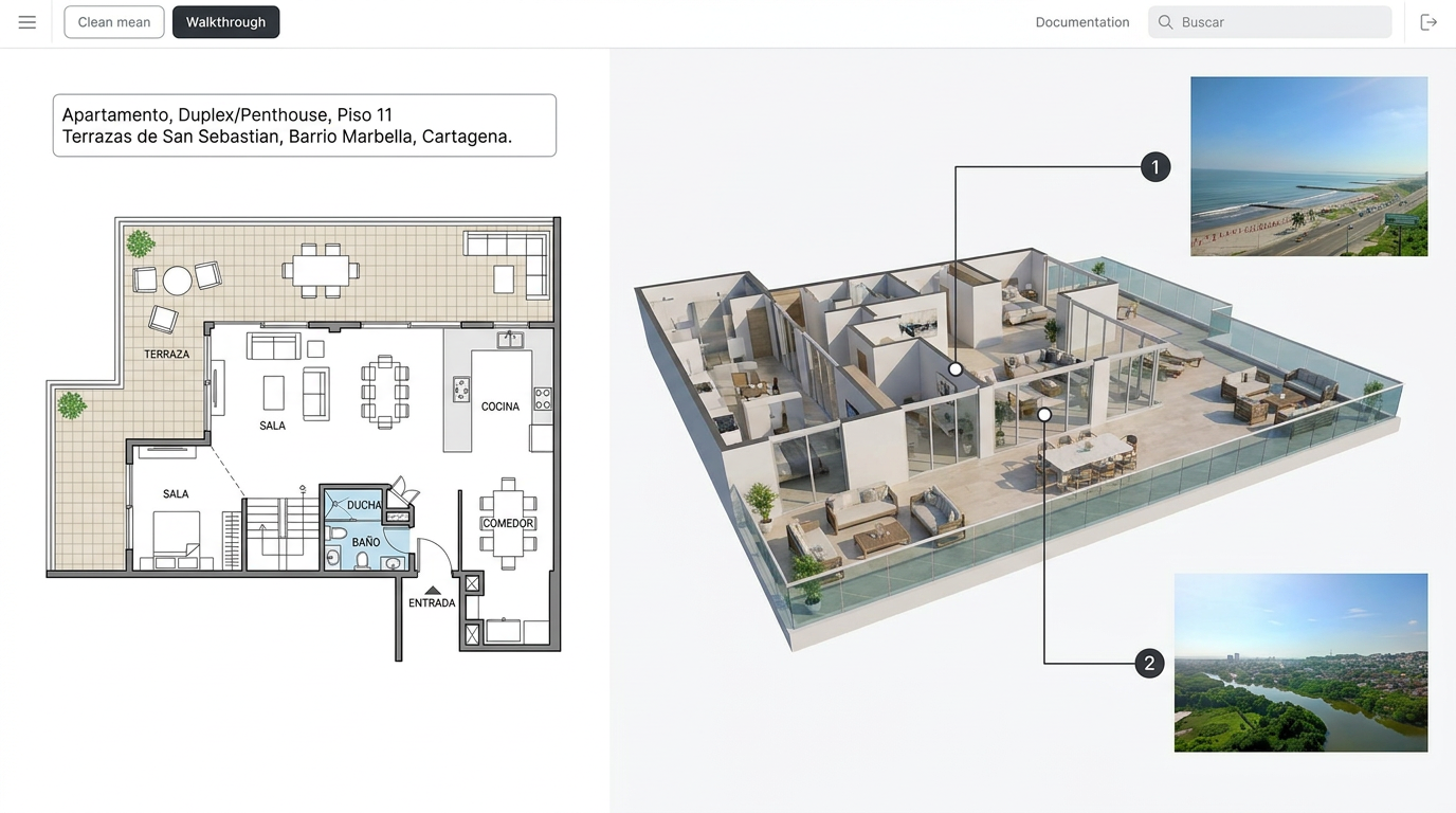 Floor plan — 11th floor duplex penthouse
